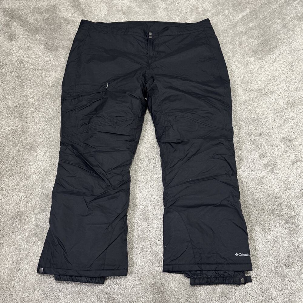Columbia Bugaboo Pants Womens 3X Black Insulated Omni-Tech Waterproof Ski 48x30